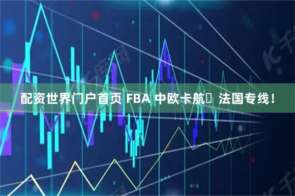 配资世界门户首页 FBA 中欧卡航・法国专线！